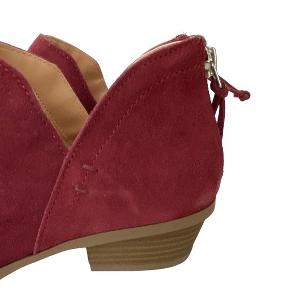 KENNETH COLE REACTION Women's Side Way Booties in Burgundy Suede Size 7M New - Picture 8 of 9